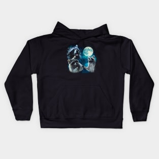 Cosmic Raccoon Abductions Elevate Your Tee Game with Extraterrestrial Charm Kids Hoodie